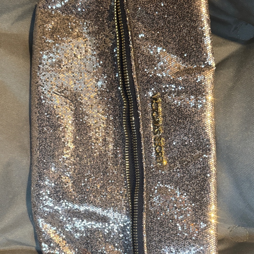 Victoria's Secret Silver Sequin Clutch